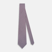 And Avio Blue Abstract Quatrefoil Foulard Printed Silk Tie
