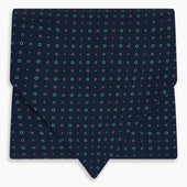 Geometric Pin Dot Printed Silk Cravat