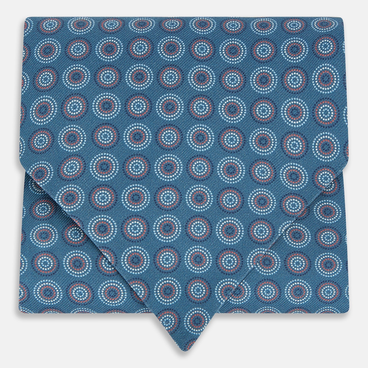 Dotted Roundel Printed Silk Cravat