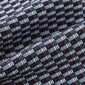 Ash Hatched Mosaic Silk Cravat