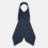 Floral Jigsaw Printed Silk Cravat