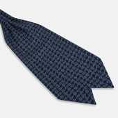 Floral Jigsaw Printed Silk Cravat