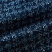 Floral Jigsaw Printed Silk Cravat