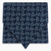 Floral Jigsaw Printed Silk Cravat