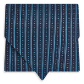 Beaded Ticking Stripe Printed Silk Cravat