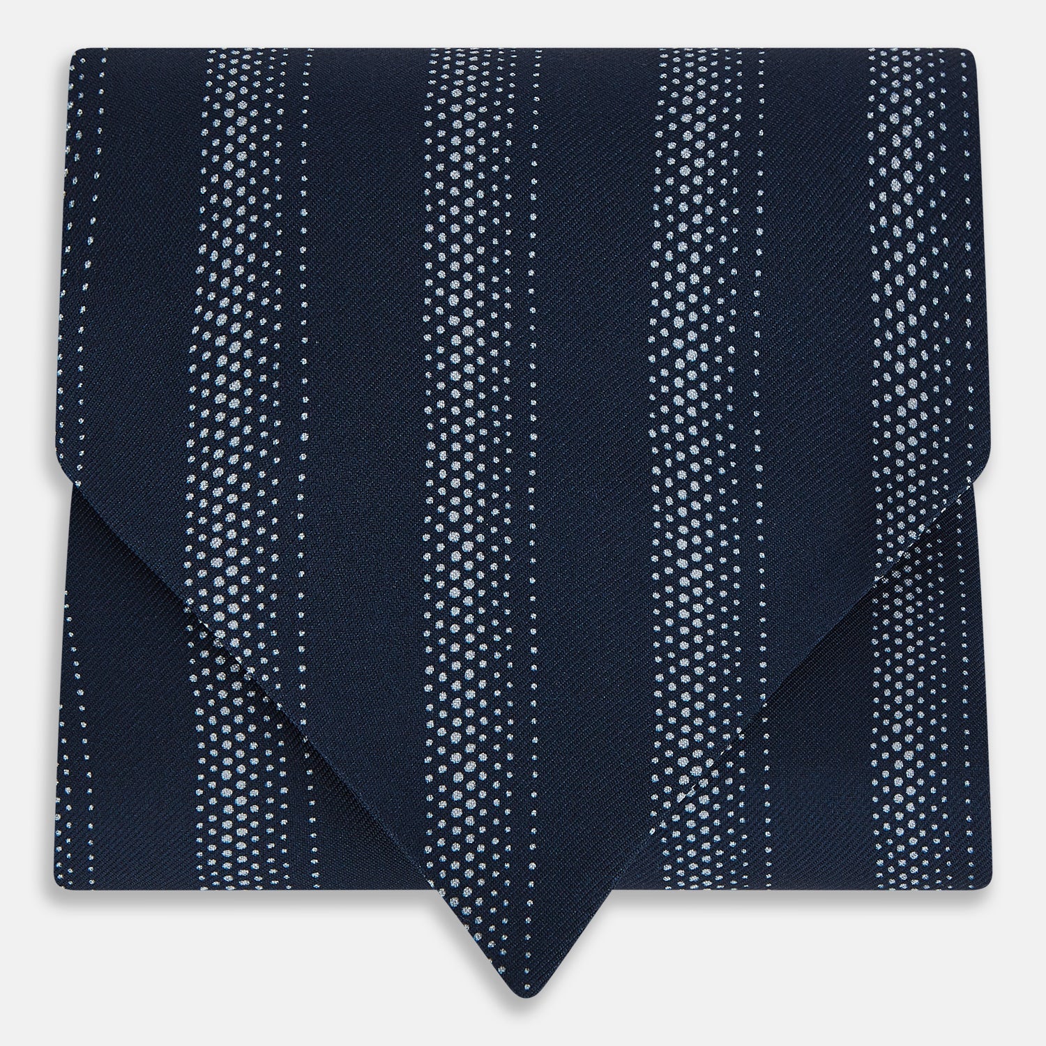 Dotted Stripe Printed Silk Cravat