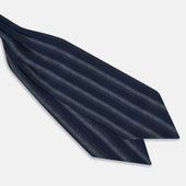 Dotted Stripe Printed Silk Cravat