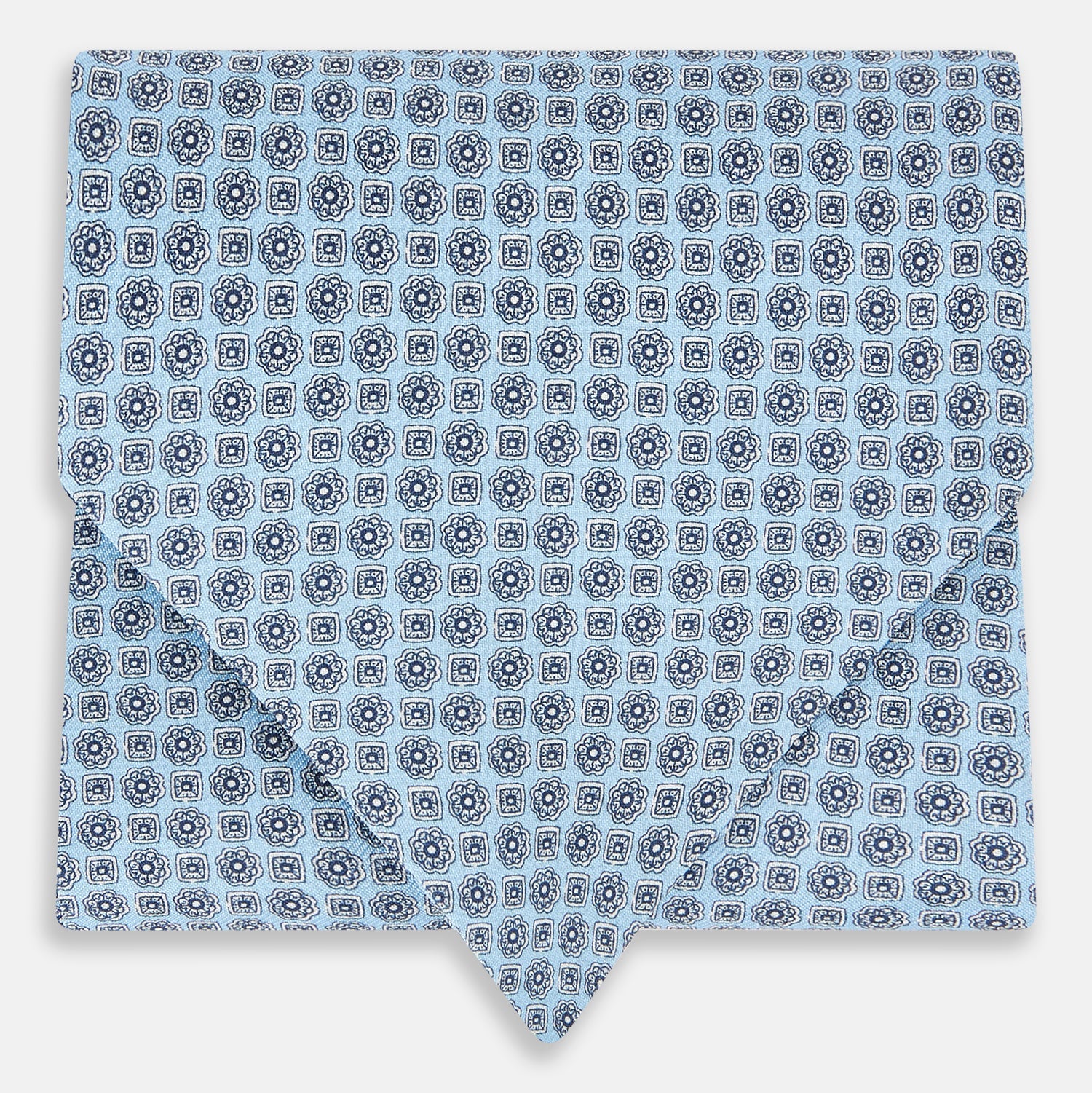 Pale Floral Trellis Silk Cravat