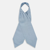 Pale Floral Trellis Silk Cravat