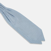 Pale Floral Trellis Silk Cravat