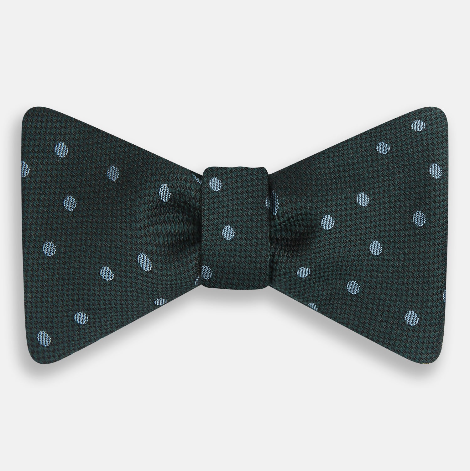 Pale And Green Micro Dot Silk Bow Tie