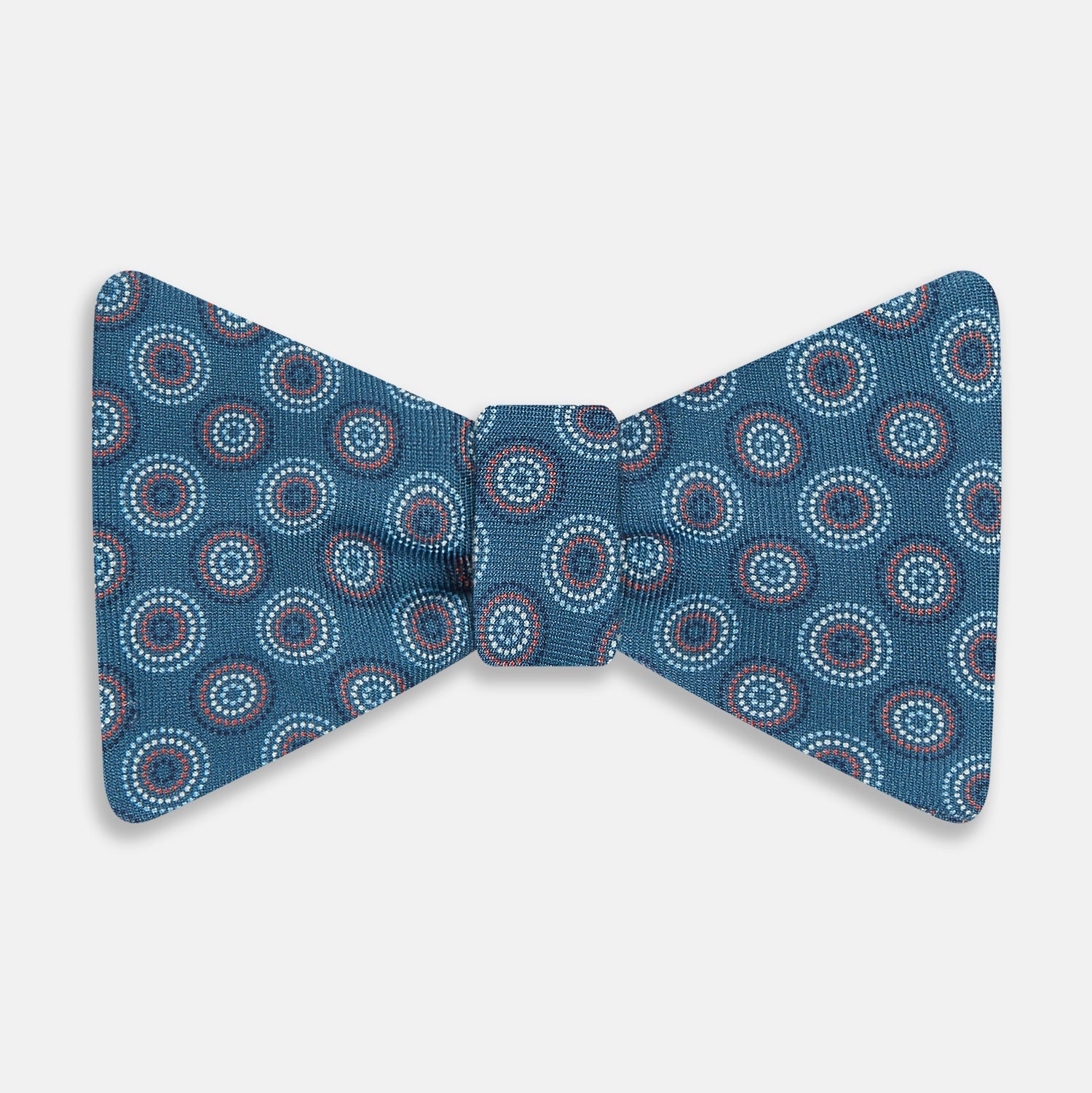 Dotted Roundel Printed Silk Bow Tie