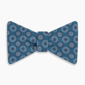 Dotted Roundel Printed Silk Bow Tie