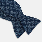 Floral Jigsaw Printed Silk Bow Tie
