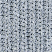 Knit Denim Crewneck Sweater