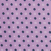 Floral Printed Silk Bespoke Tie Lilac