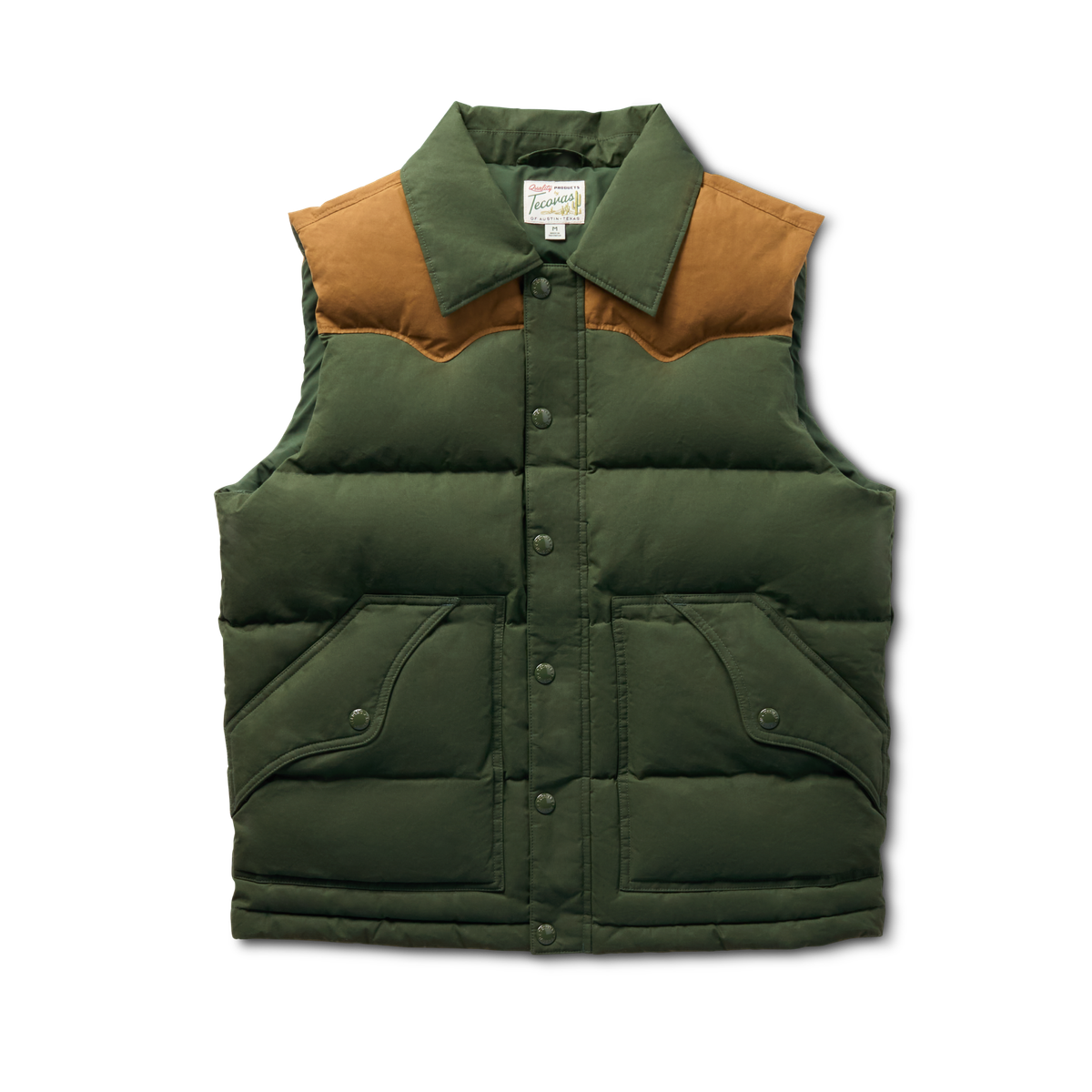 Men S Western Canvas Puffer Vest