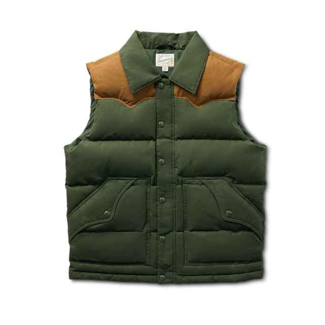 Men's Western Canvas Puffer Vest