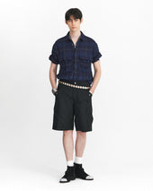 Army Field Half Shirts Multi Blue Check