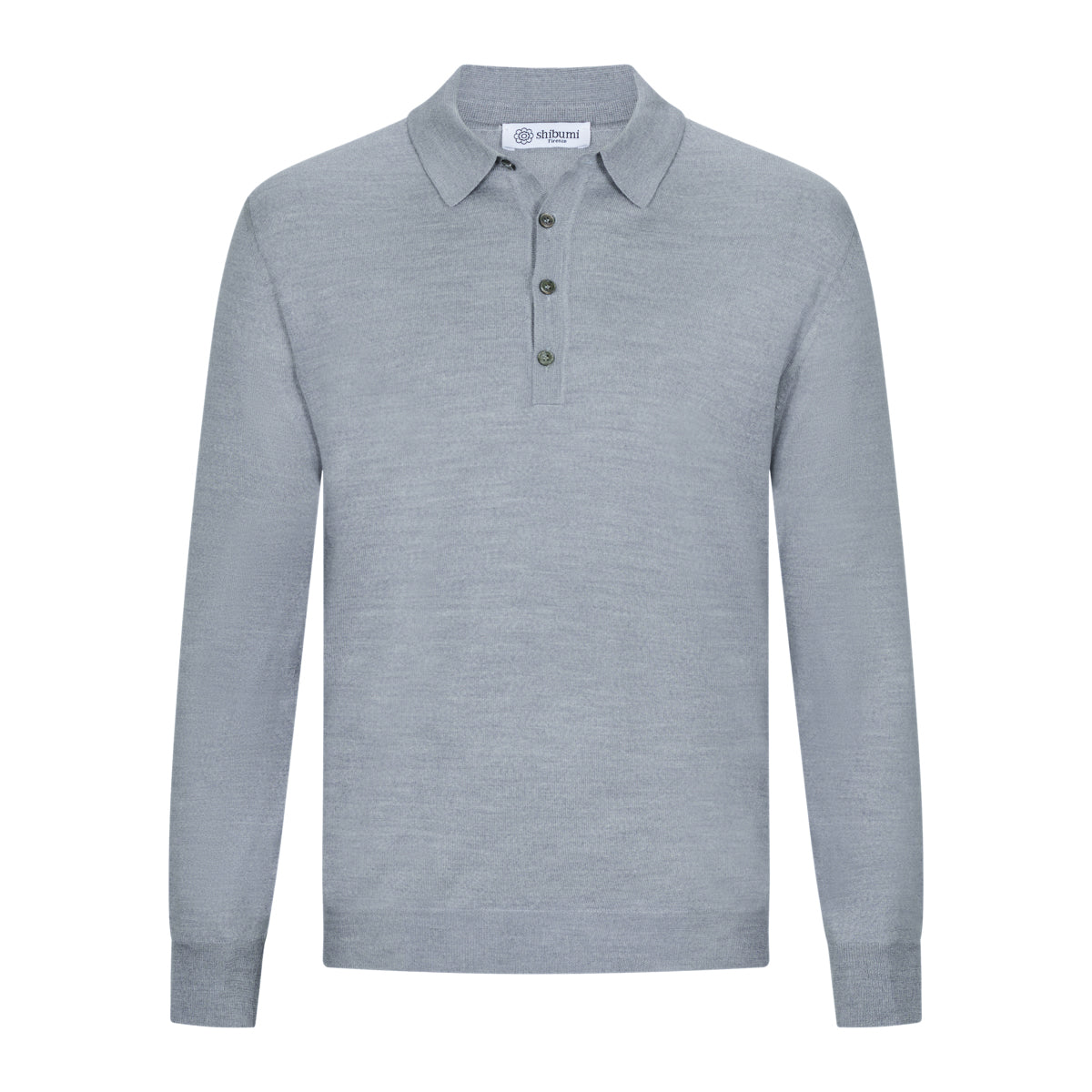 Merino Wool Silk Knitted Polo