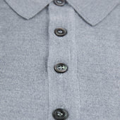 Merino Wool Silk Knitted Polo
