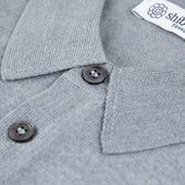 Merino Wool Silk Knitted Polo