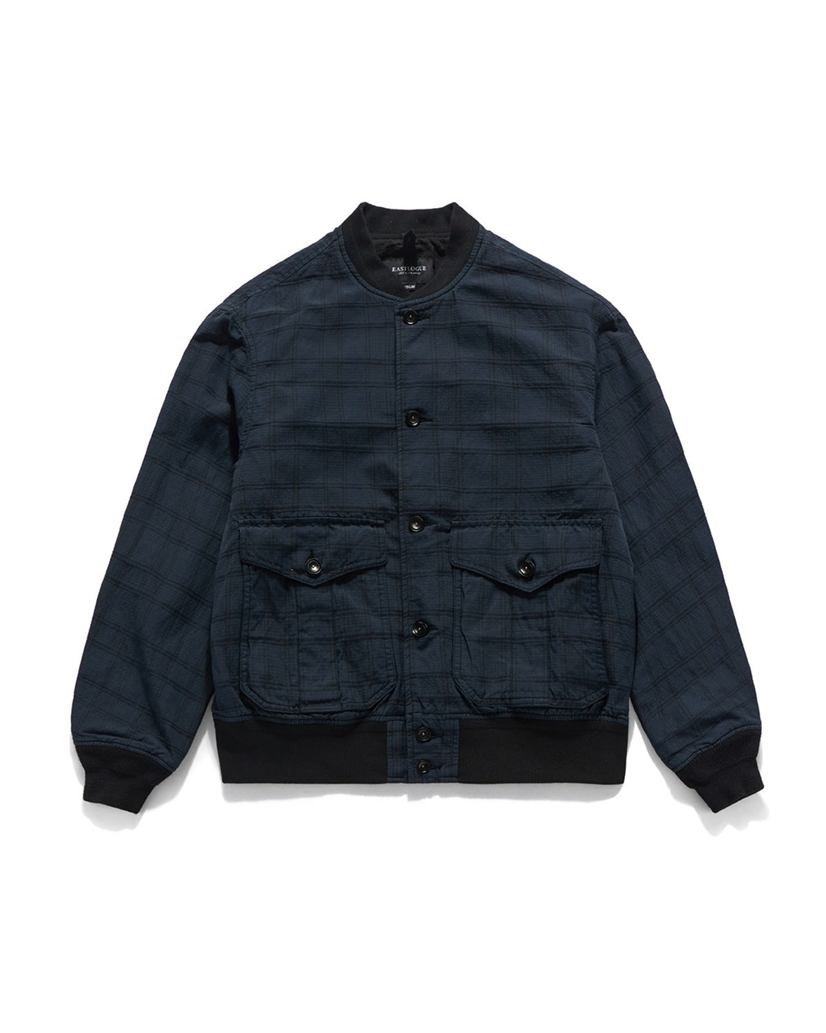 Tender Blouson Jacket Linen Check