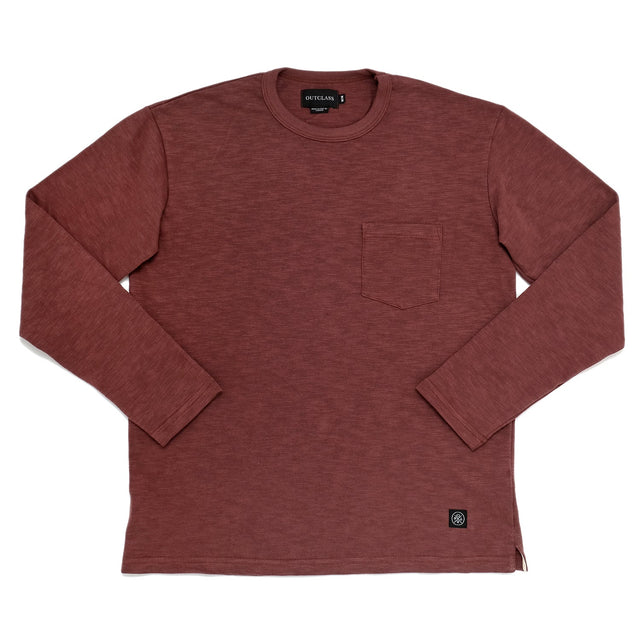 Mauve Double Slub Pocket T-Shirt