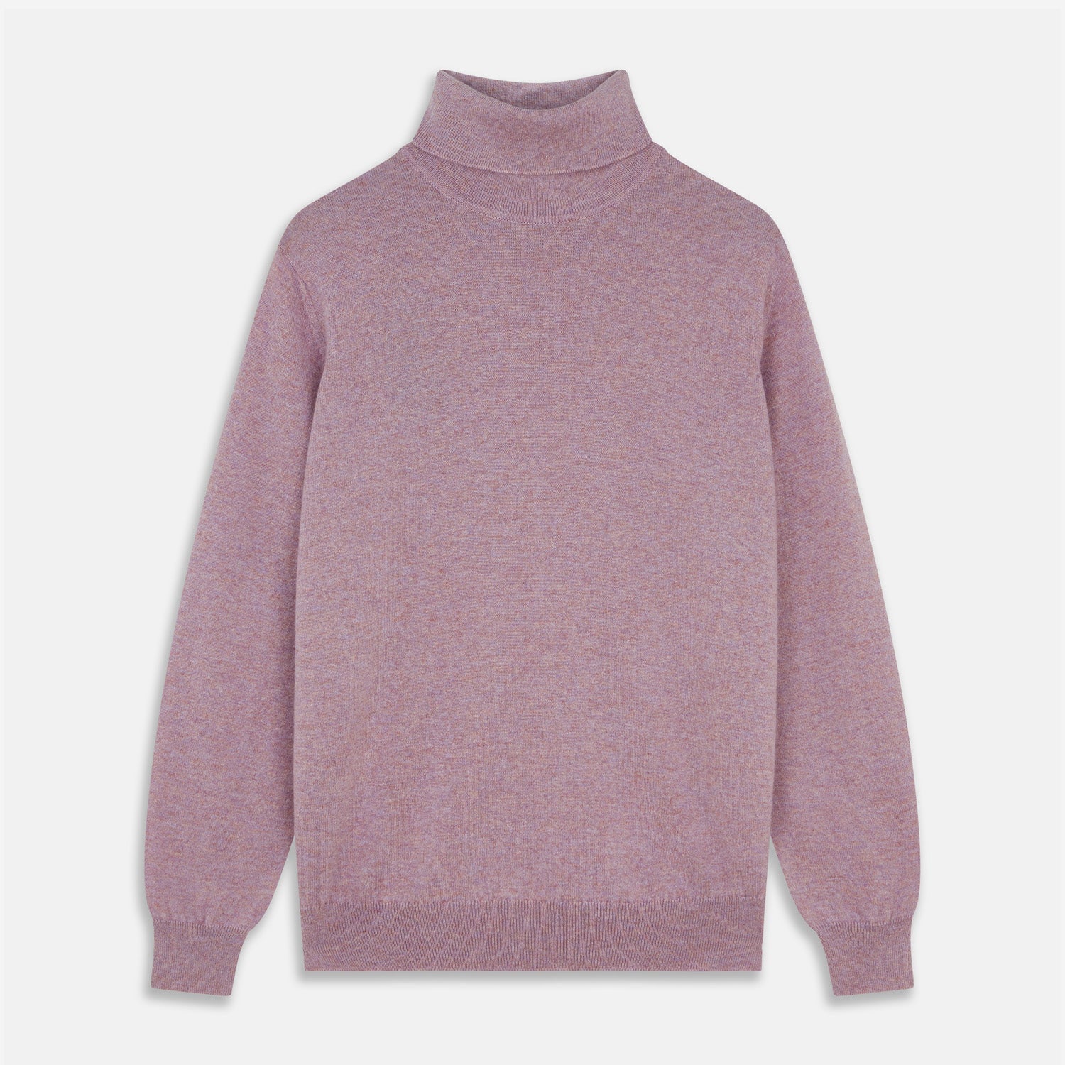 Lilac Heather Aubrey Cashmere Roll Neck Jumper