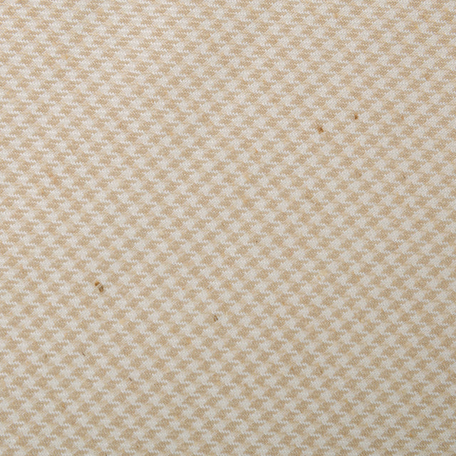 Houndstooth Bespoke Wool / Silk Tie - Cream