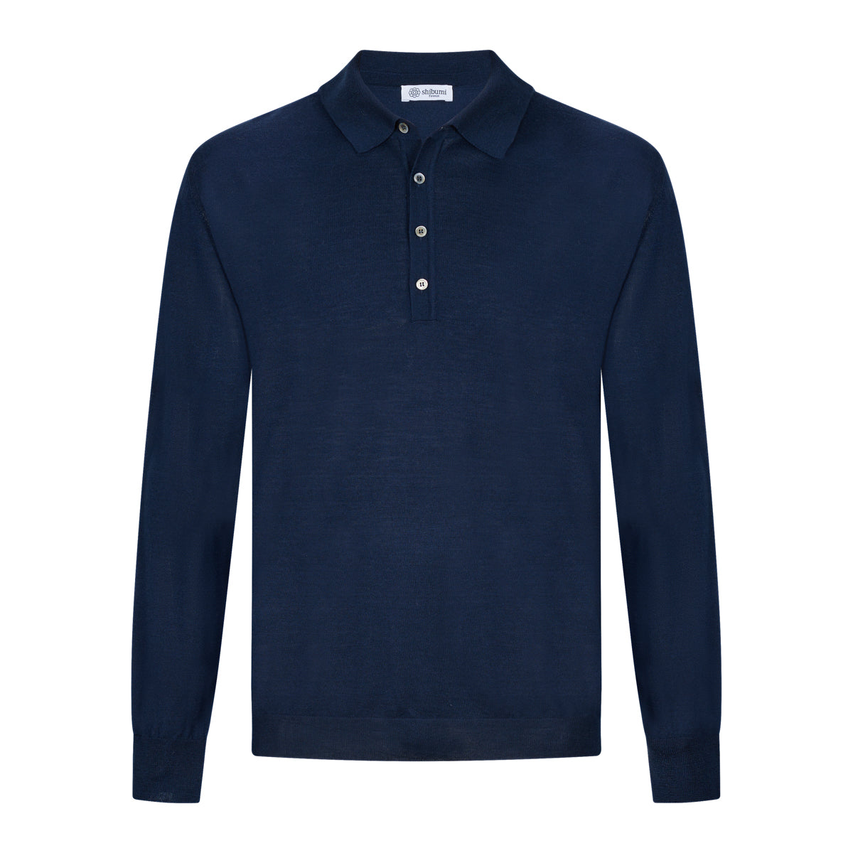 Merino Wool Silk Knitted Polo