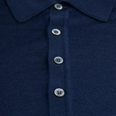Merino Wool Silk Knitted Polo