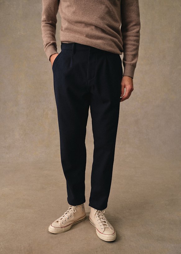 Bergame Straight Pants - Deep Navy