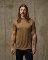 210g Merino Wool Short Sleeve Crewneck T Shirt