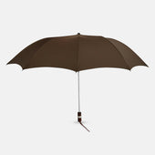 Brown Telescopic Umbrella with Brown Maple Handle