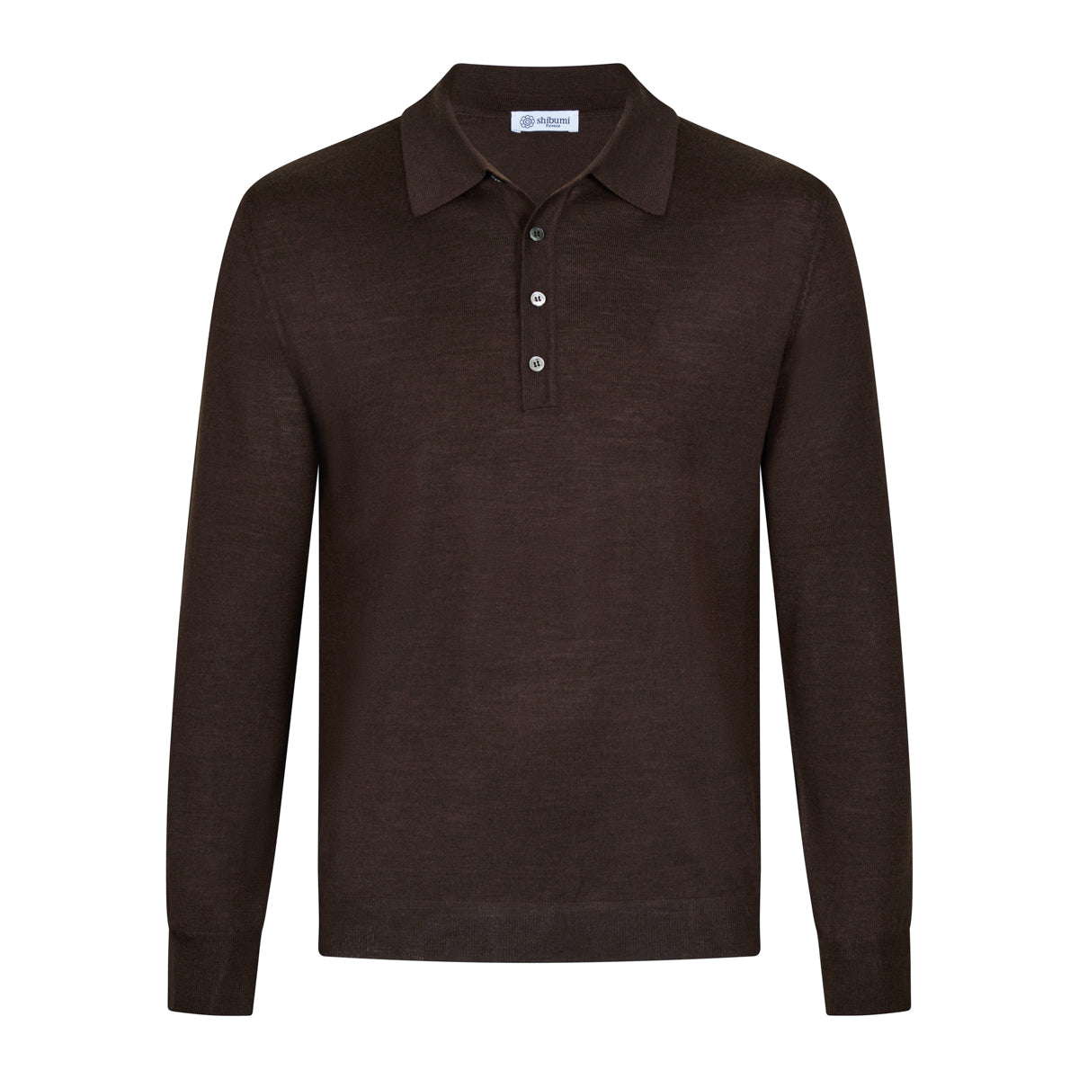 Merino Wool Silk Knitted Polo