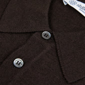 Merino Wool Silk Knitted Polo