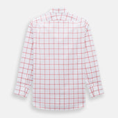 Coral Grid Check Mayfair Shirt