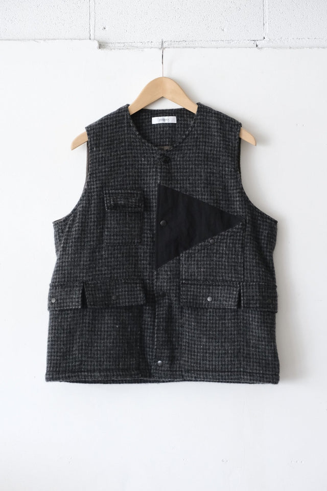 FUJITO Hunting Vest Black Check/Black,Navy Check/Navy | Directors Web Shop powered by BASE