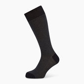 Melange Houndstooth Mid Length Socks