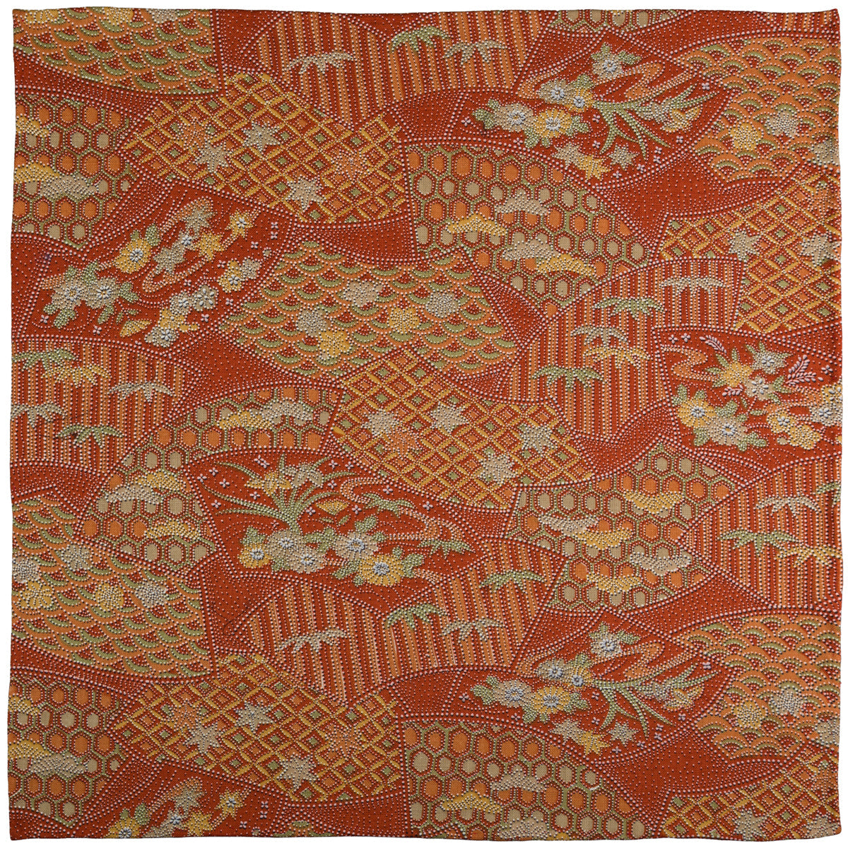 Vintage Kimono Silk Pocket Square