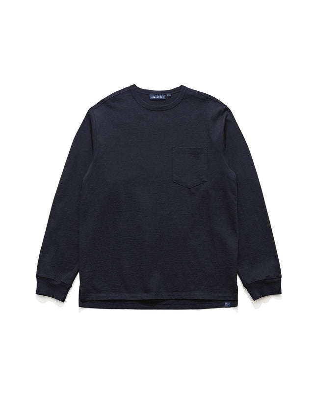 ONE POCKET L/S T-SHIRT / NAVY