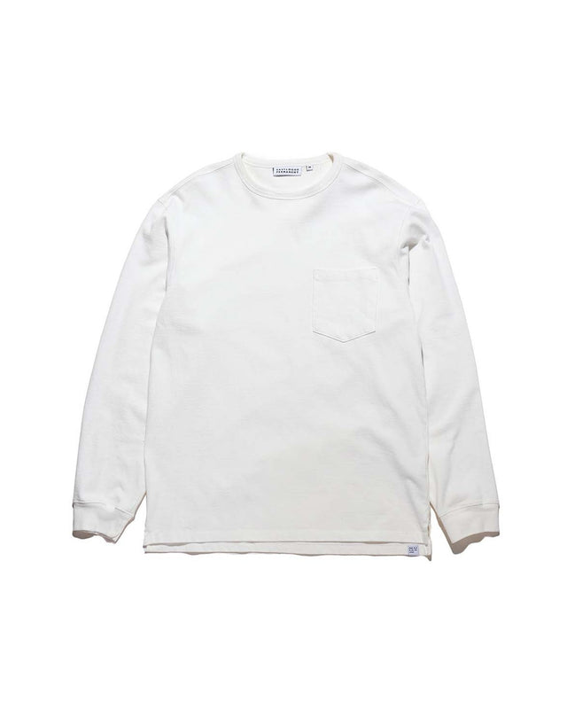ONE POCKET L/S T-SHIRT / OFF WHITE