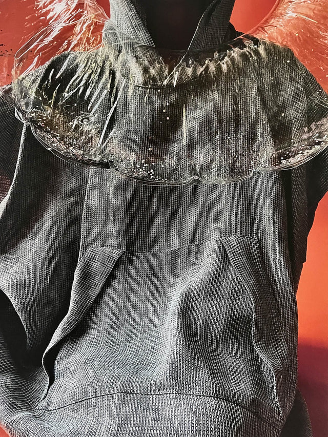 Grid Linen Hoodie