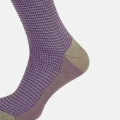 Concrete Houndstooth Long Socks