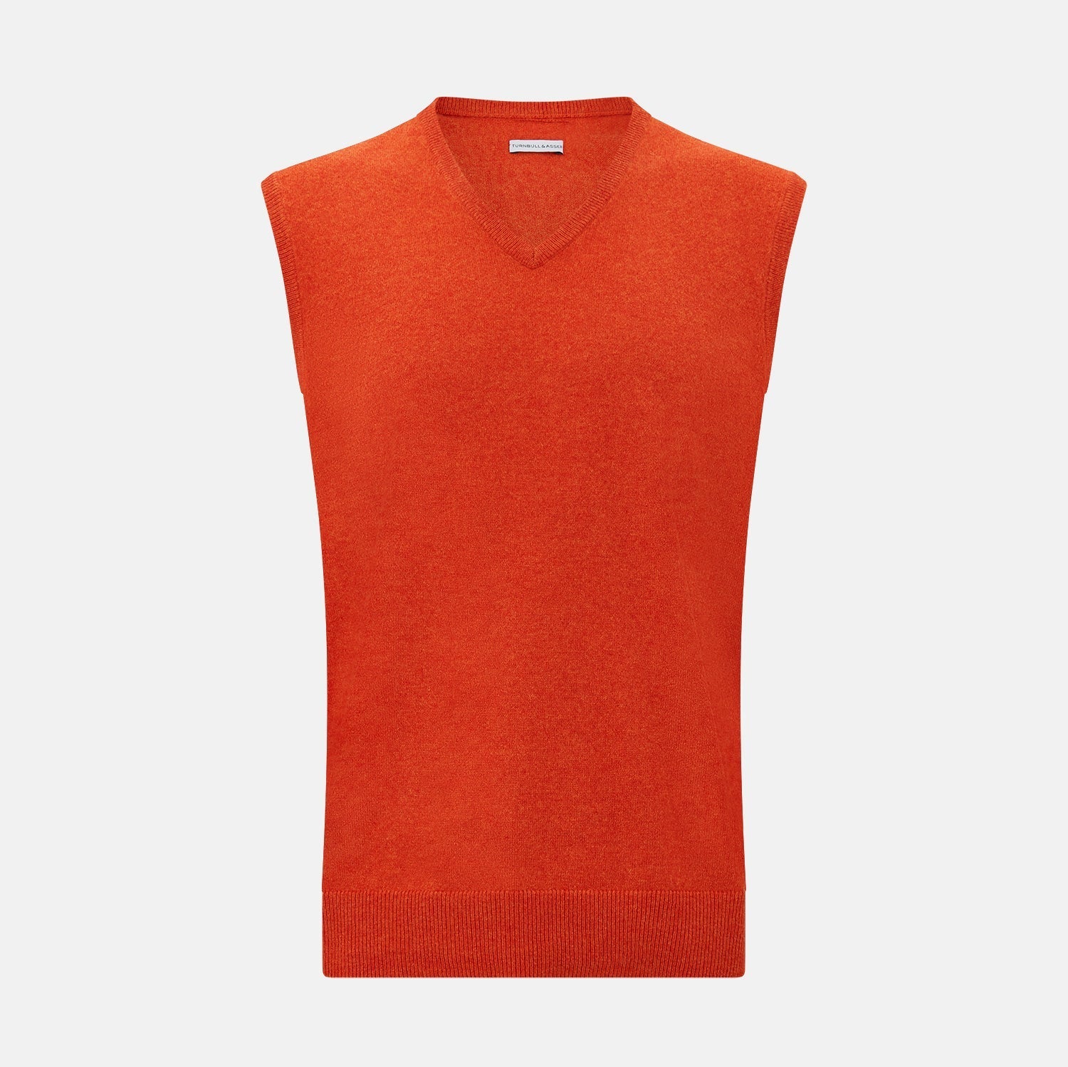 Red Cashmere Sleeveless Vest