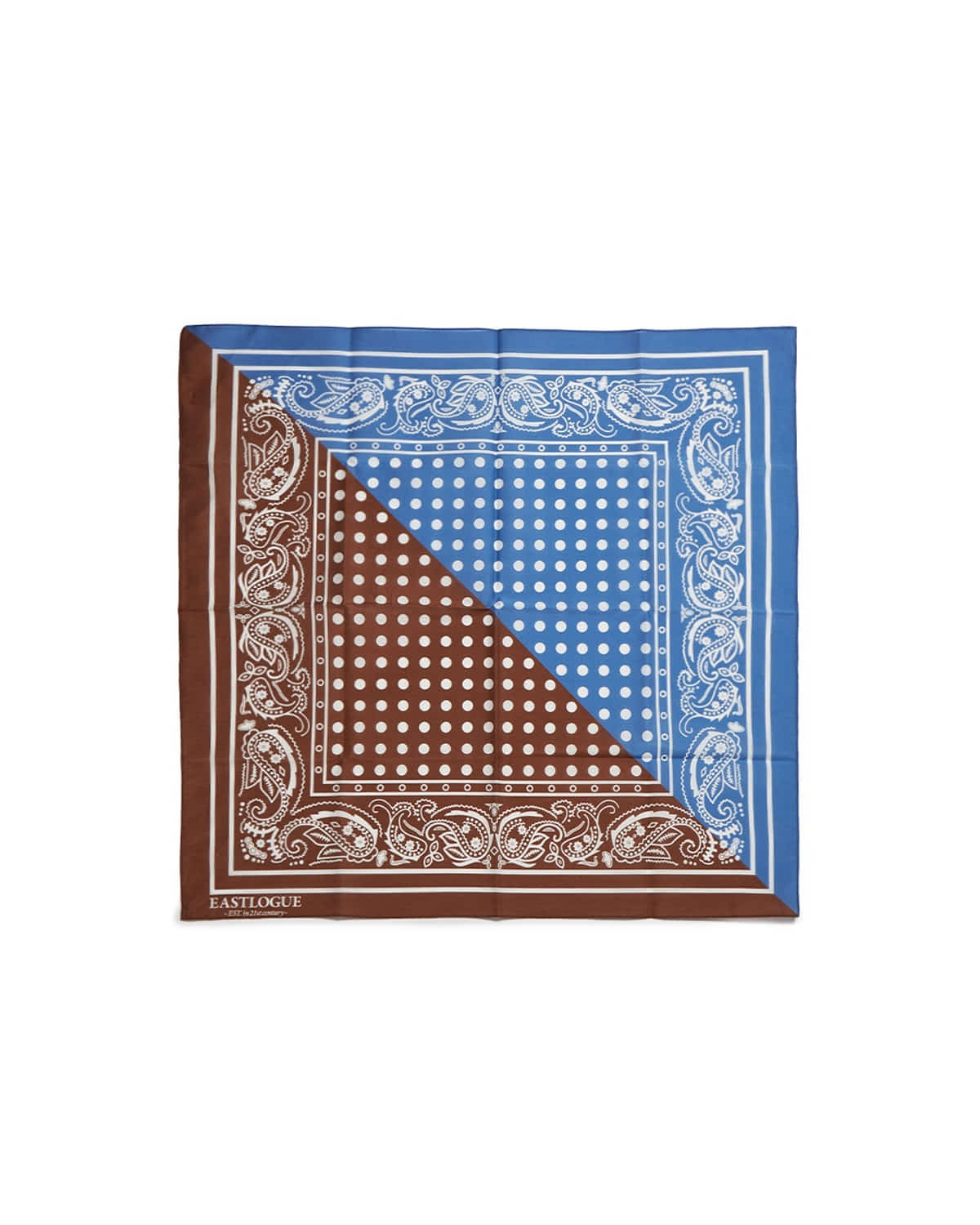 Square Silk Scarf Brown