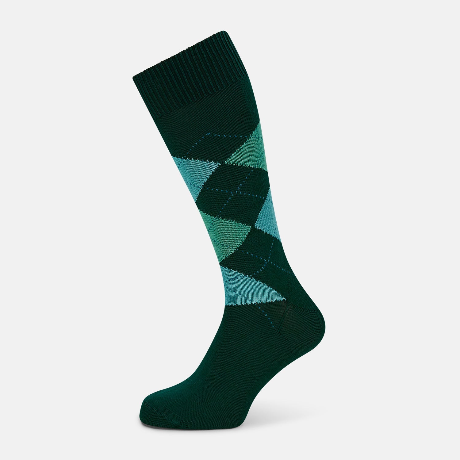 Check Mid Length Socks
