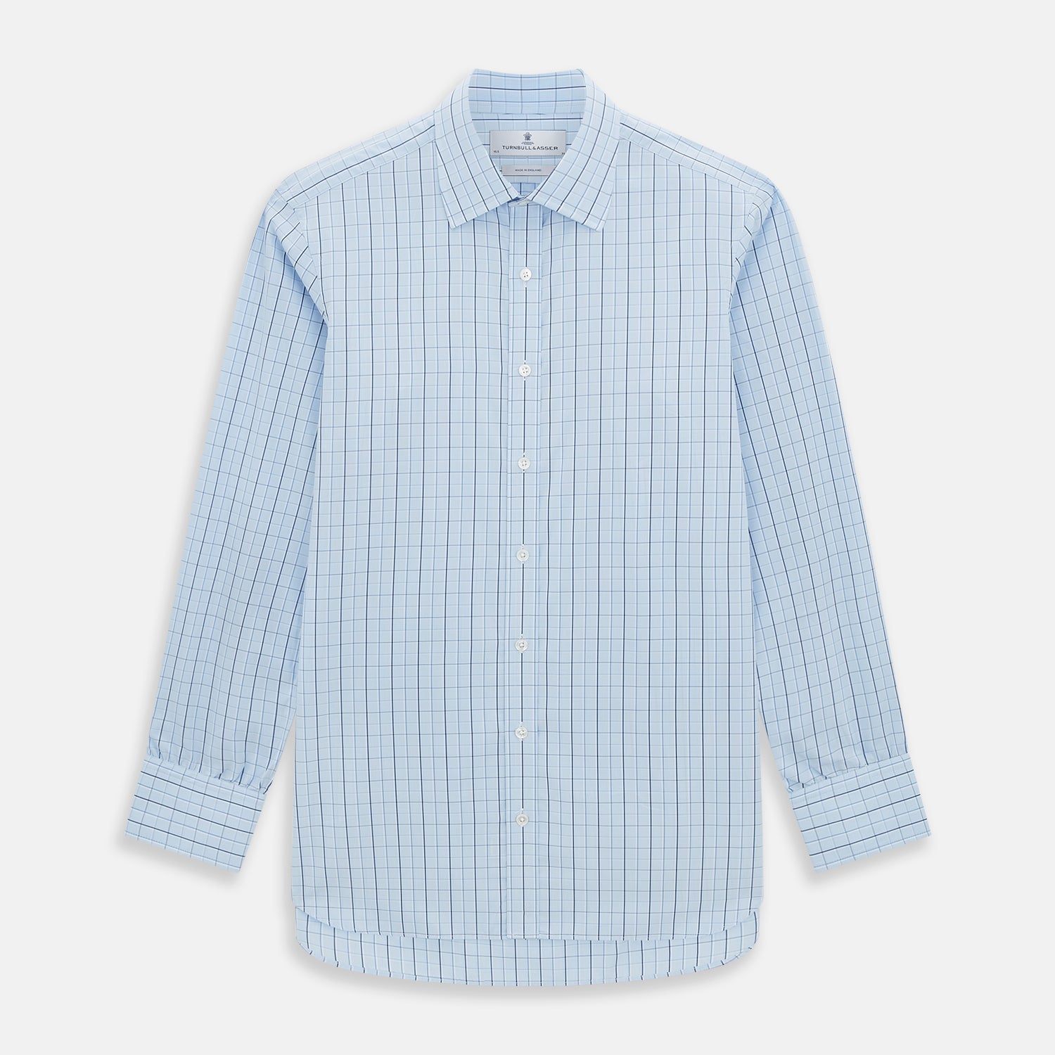 Navy and Blue Combination Check Mayfair Shirt