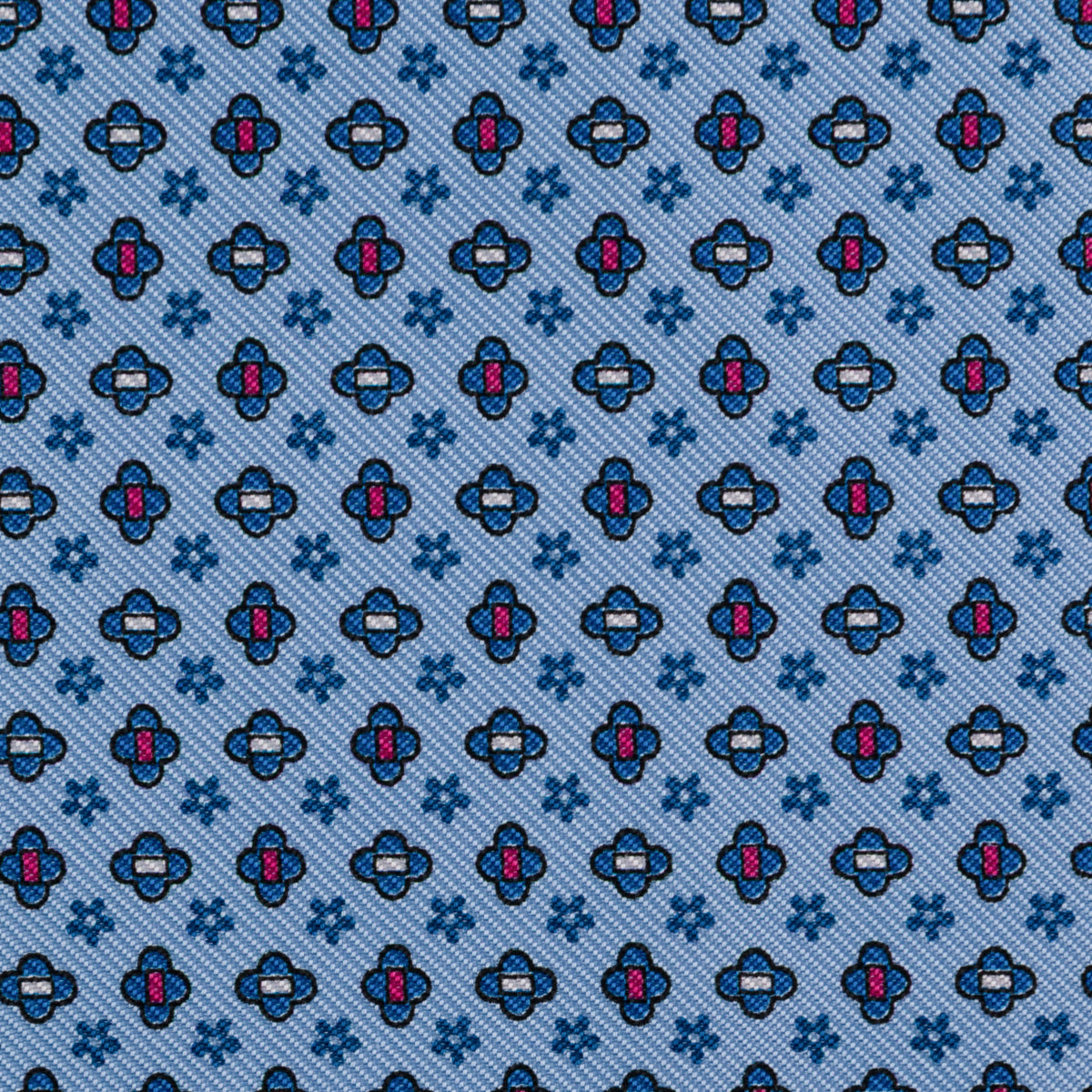 Floral Printed Silk Bespoke Tie Light